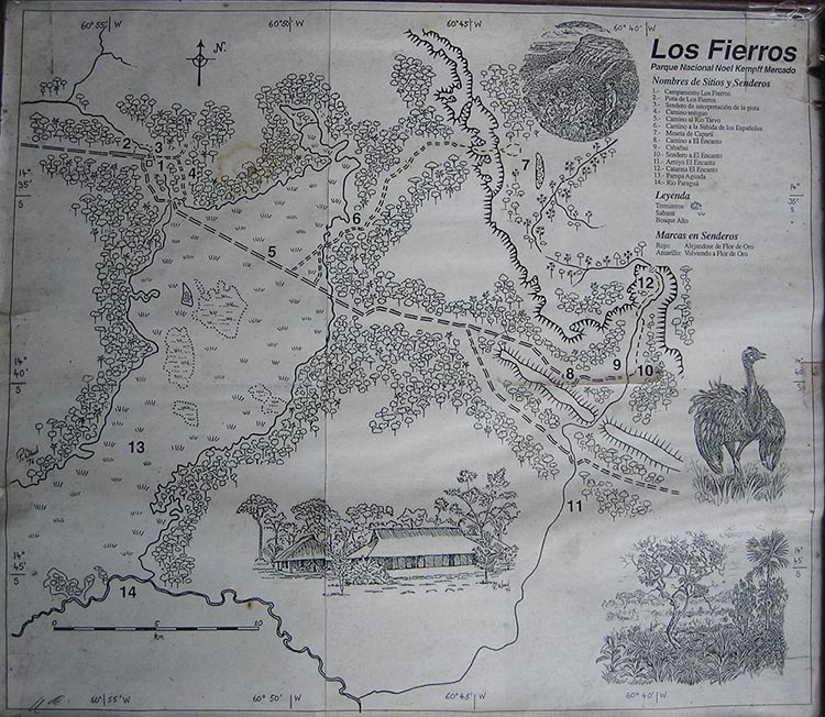 Map of Los Fierros Noel Kempf south side