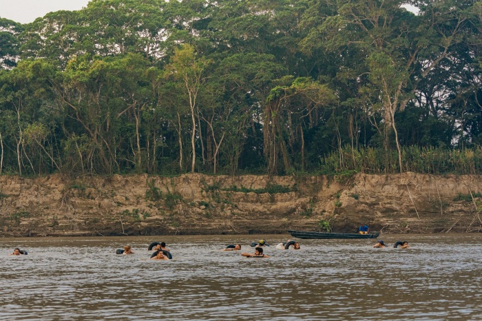Swimming Amazonian rivers