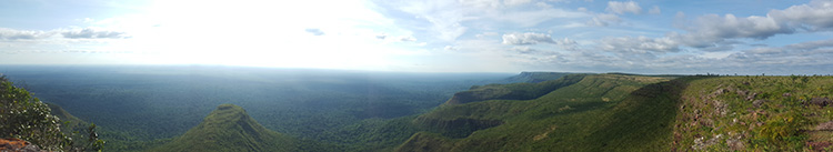 A view from the top of Caparu Plateau